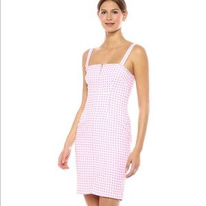 LIKELY Pink keeley gingham dress BNWT